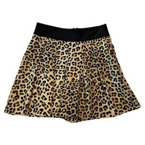 ZARA Cheetah Print Mini Skort Size S